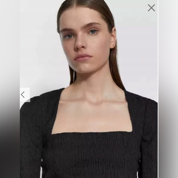 NWT Zara square neck textured long sleeve bodysuit - Picture 5 of 11